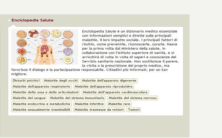 Online l’enciclopedia della salute